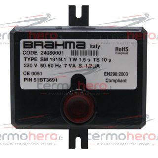 Riello 4363509 - Scheda Apparecchiatura Brahma SM191N.1 24080001 per Riello 2000